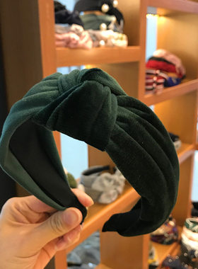 创意丝绒打结发箍压发洗脸外戴化妆头箍韩版发饰女生简约头饰配件