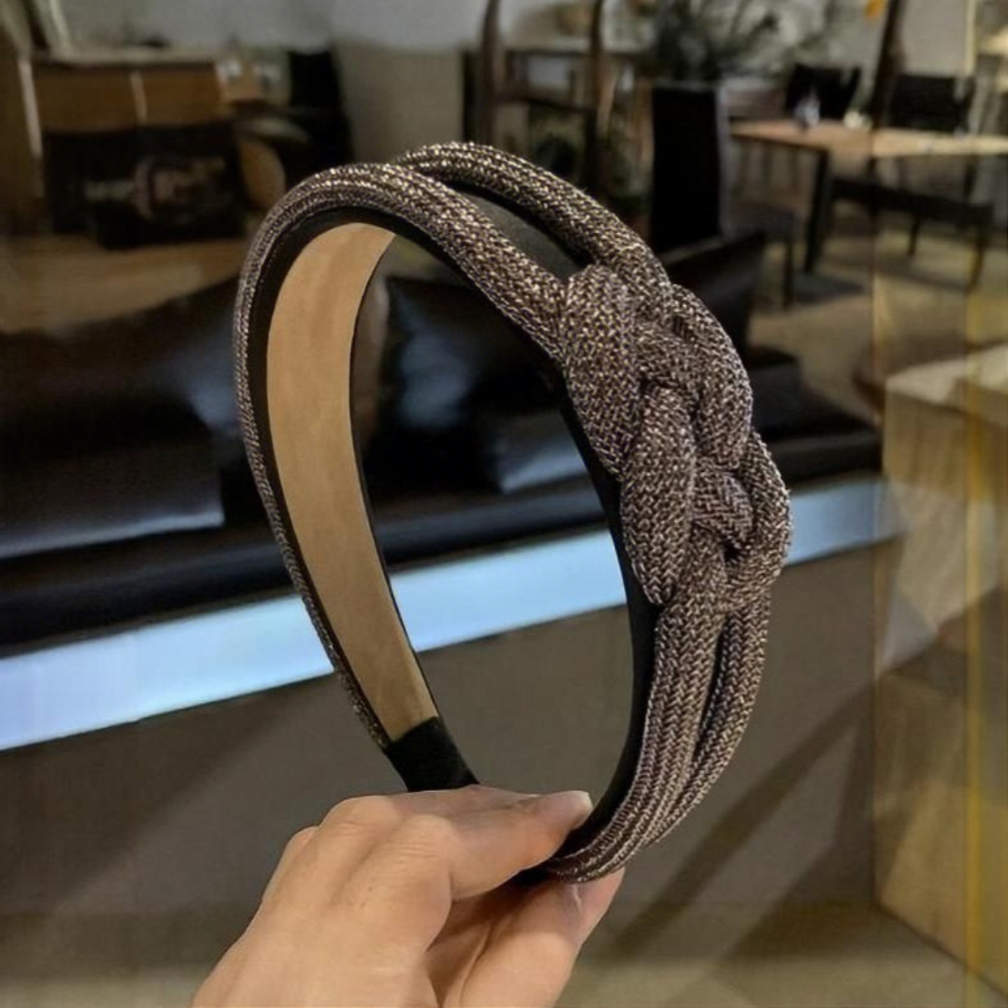 金丝绳麻花辨子发箍女简约宽边发带高级感蝴蝶结头箍发卡韩国发饰