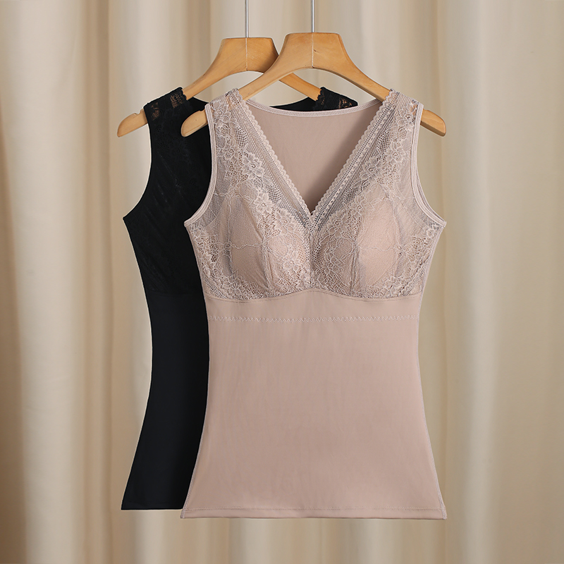 秋冬季保暖背心女加绒加厚