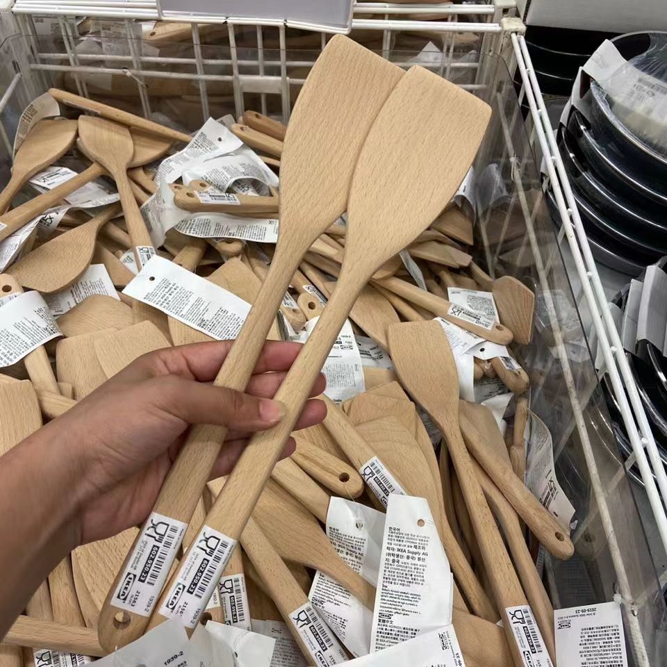 宜家代购乌弗玛锅铲木锅铲炒菜做饭锅铲不粘锅木铲厨房用铲勺