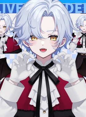 live2d虚拟主播成品吸血天使万圣节皮套直播虚拟形象设计虚拟主播