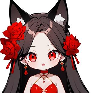 live2d虚拟主播成品小红花vtuber皮套直播虚拟形象设计虚拟主播