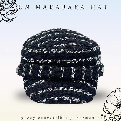 GN原创高级流苏柳钉名媛风八角帽