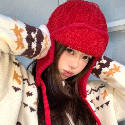 GN保暖防寒雷锋帽子女秋冬毛线帽