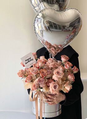 永生花玫瑰曼塔仿真香皂花束高级