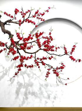倒挂仿真梅花树红腊新年