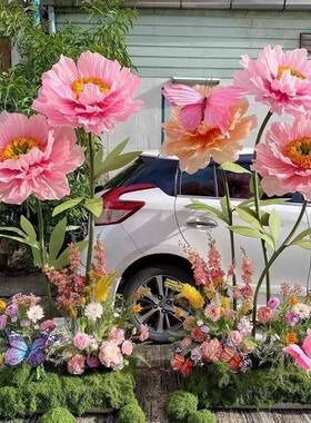 真丝牡丹eva巨型花纸艺装