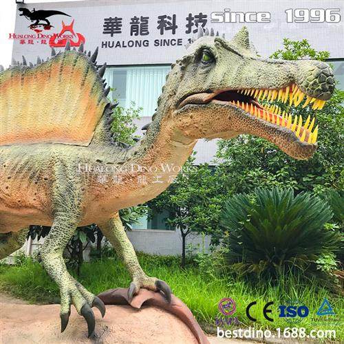仿真棘龙模型自贡仿真恐龙制作源头厂家景区商场恐龙骨架摆件