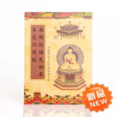 药师经典文化手抄本字帖硬笔字帖描写本描摹本全套成人初学者