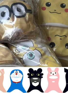 无牙仔头套游泳i脸基尼潜水面罩全脸防晒儿童成人库洛米海边搞笑