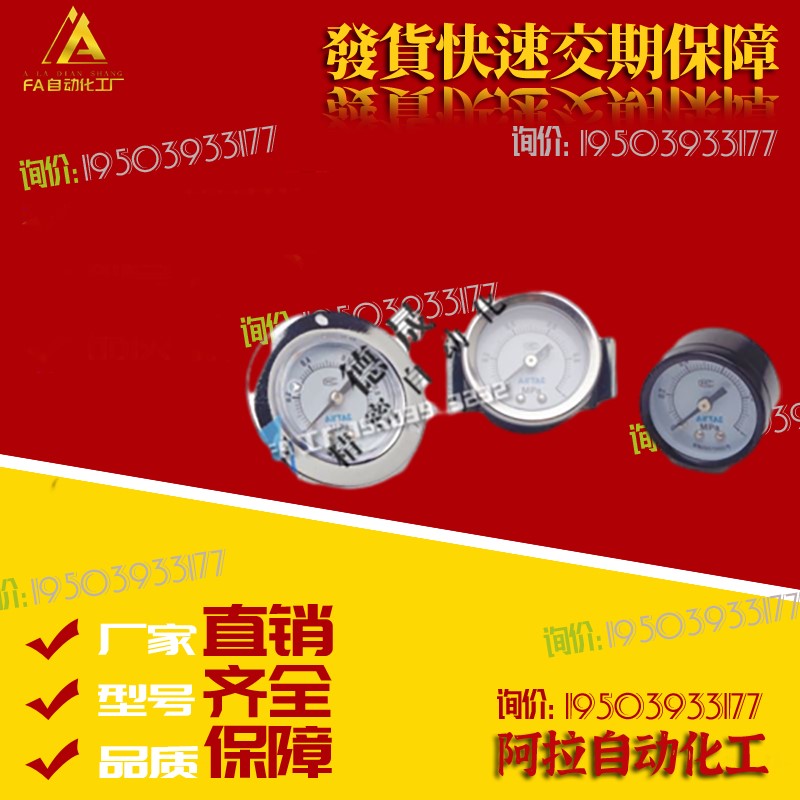 亚德客型压力表F-GU/GF/GS/4010/4004/5010/5004/6010/6004M仪表