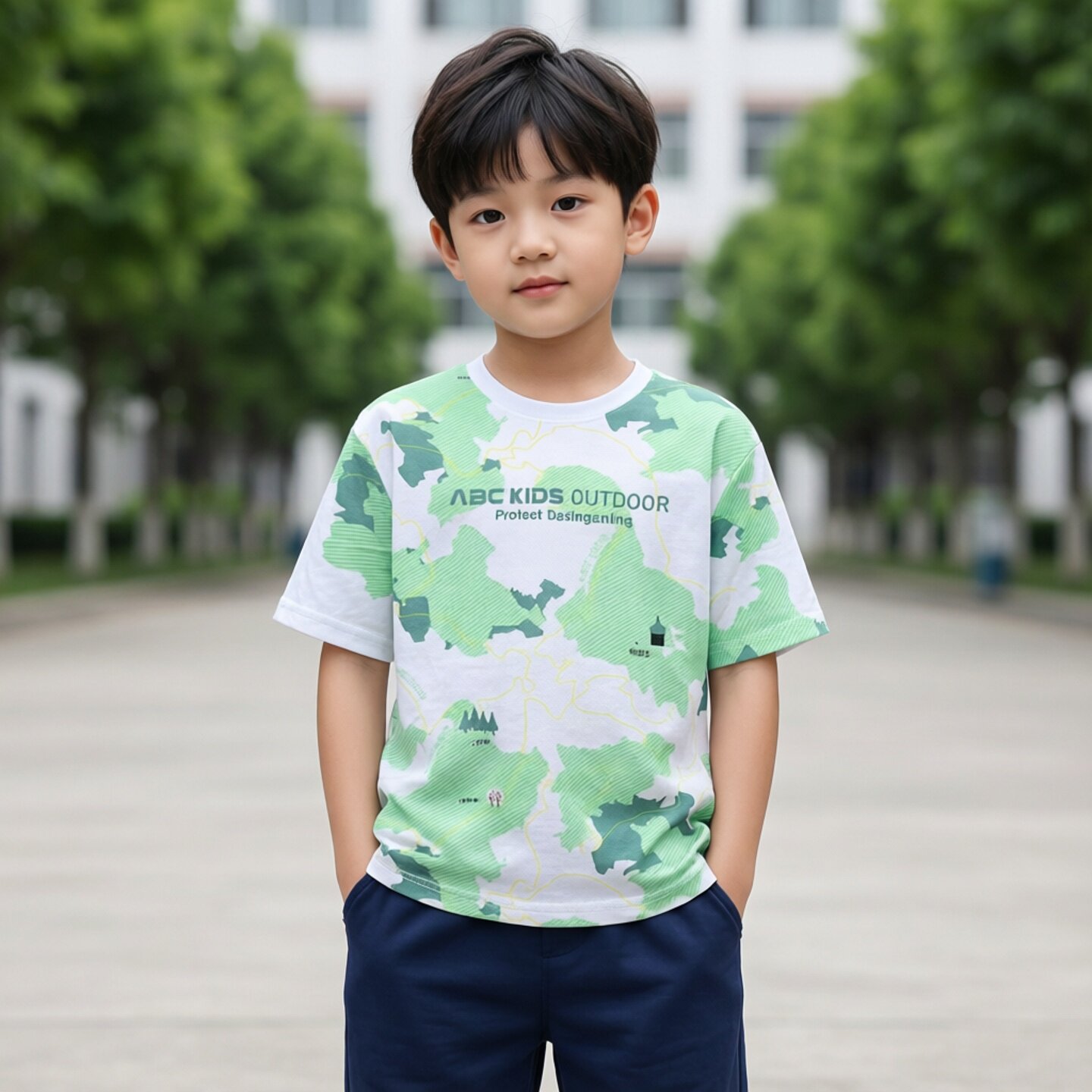 商场同款abckids童装2026夏季新款卡通纯棉吸汗圆领男童短袖T恤潮