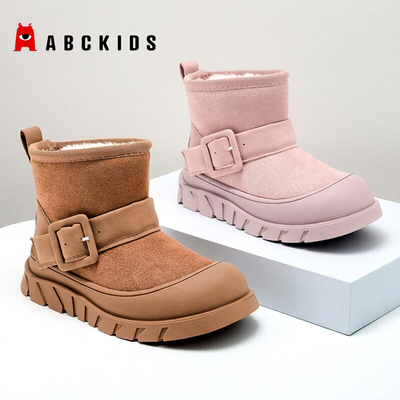 ABCkids女童加绒保暖雪地鞋