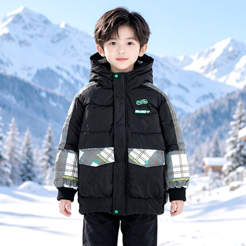 商场同款Abckids童装冬季男童加厚中长款保暖羽绒服F352309162