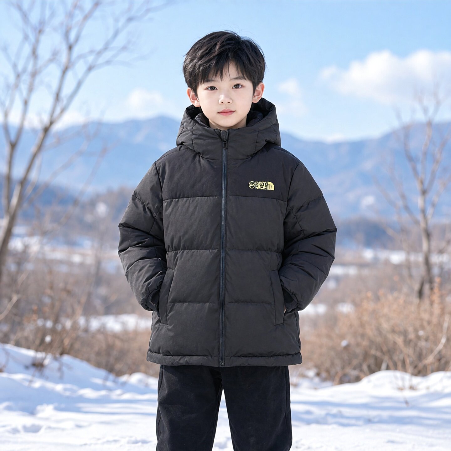 Abckids男童加厚保暖羽绒服图片