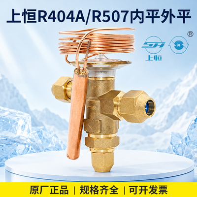 STF上恒膨胀阀NRF3 4SC内外平衡R404AR507热力制冷膨胀阀原装正品