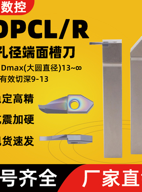 小径端面大切深SDPCL/B-SDPCR环形槽深孔DPCL刀片钢件不锈钢铜铝