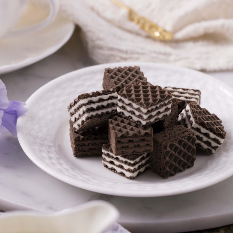 奥利奥威化小方饼干42g牛乳香草/榛果巧克力味休闲食品零食小吃