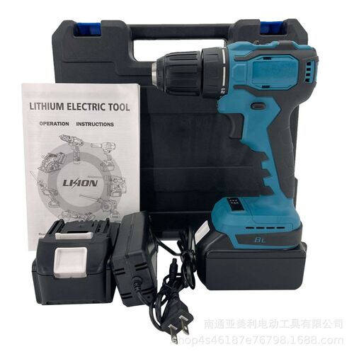 现货速发无刷充电式电钻无线电动螺丝F起子冲击 电动起子 五金工