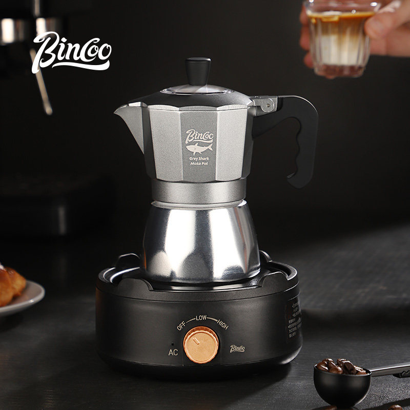 BinCoo第三代阀灰鲨摩卡壶