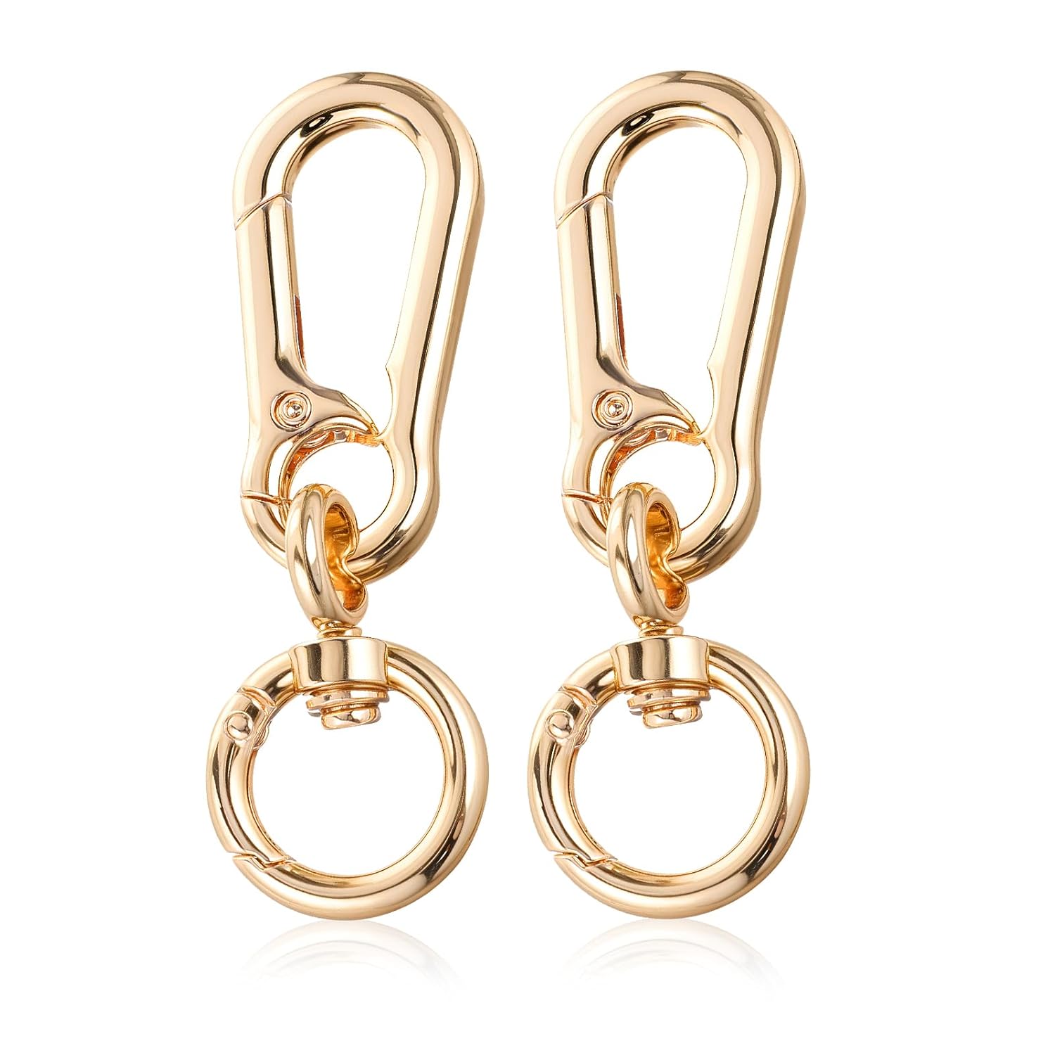 金色钥匙扣挂件双开口