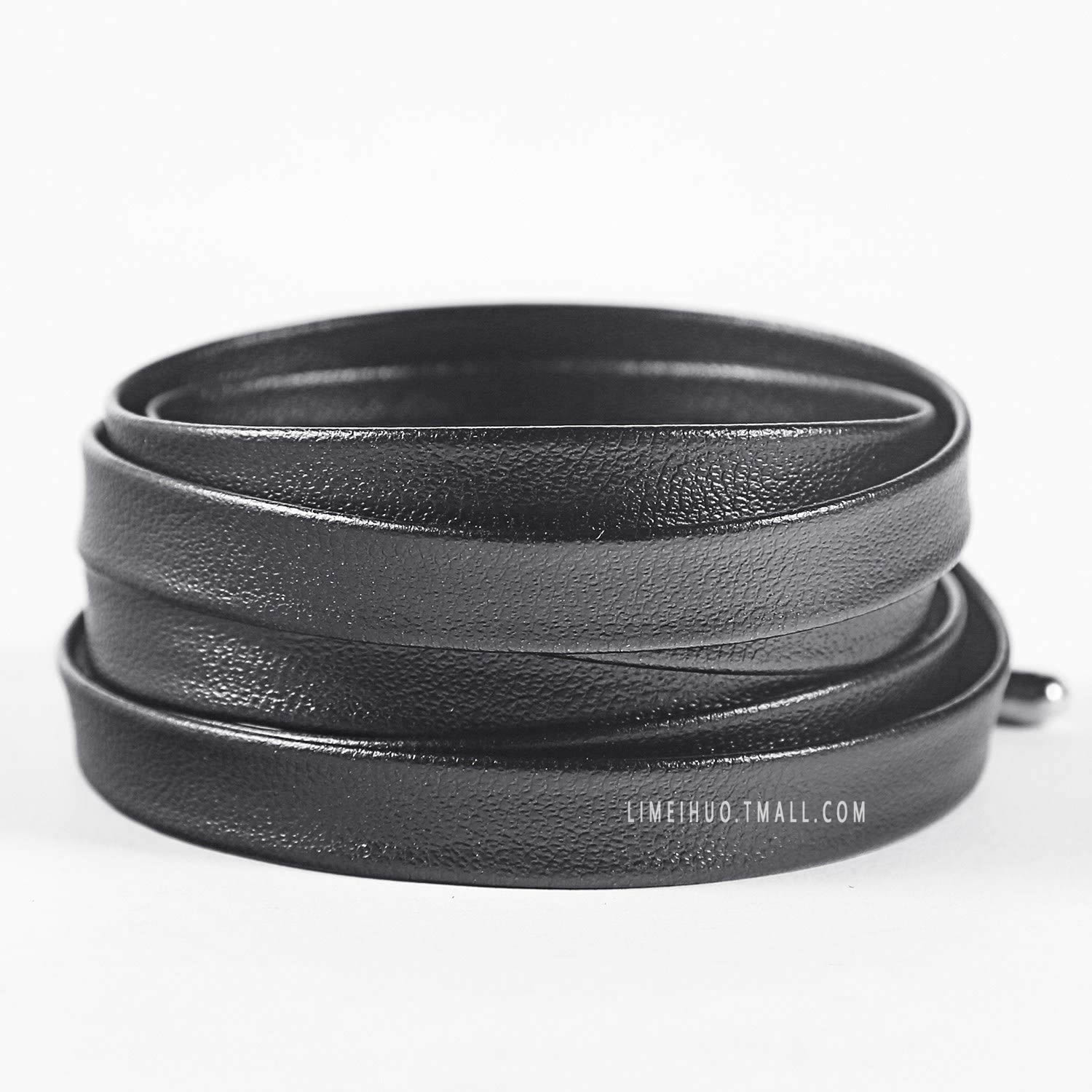 里美火漆皮小黑金皮质鞋带适用于AJ1黑金脚趾小伦纳德银色金色