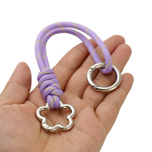 情侣梅花扣钥匙扣绳手机挂绳双扣腰挂多功能防丢绳咖啡杯挂绳手提