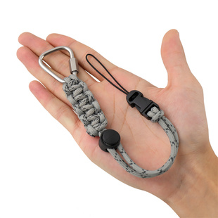 户外徒步多功能编织手腕绳双头绳腰挂绳老人学生牌证钥匙扣防丢绳