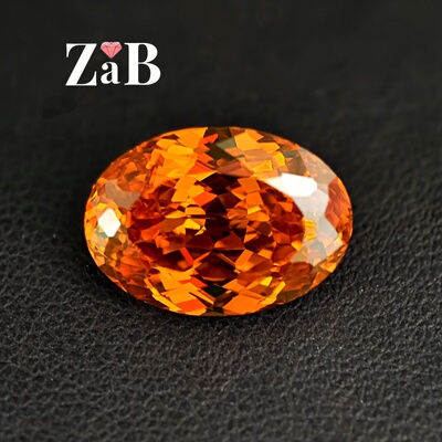 芬达石高精切鸟巢加版百版切椭圆形蛋形小众设计宝石裸石高碳钻石