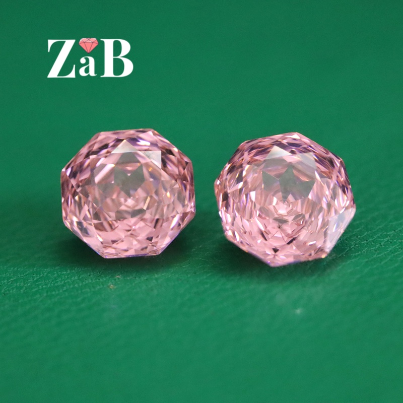 小清新莲花粉玫瑰切主石帕帕拉恰