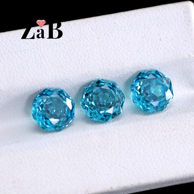 伦敦蓝碧玺裸石未镶嵌罗德斯玫瑰切流星切割孔雀石湖蓝宝石