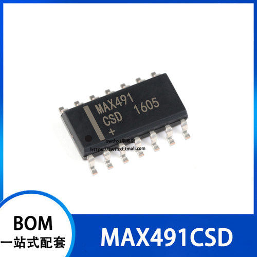 MAX491 MAX491CSD  RS-485/RS-422收发器 SOP-14