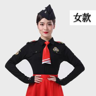 新款水兵舞套装秋冬装长袖广场舞服装女套装新款演出舞蹈健身跳舞