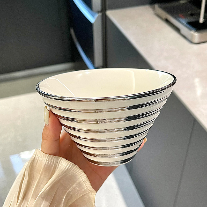 高级感斗笠碗新款陶瓷大号米饭碗吃饭碗小号拉汤面 面碗沙拉碗甜,餐饮具,碗,淘宝优惠券,粉丝福利购,淘宝优惠卷