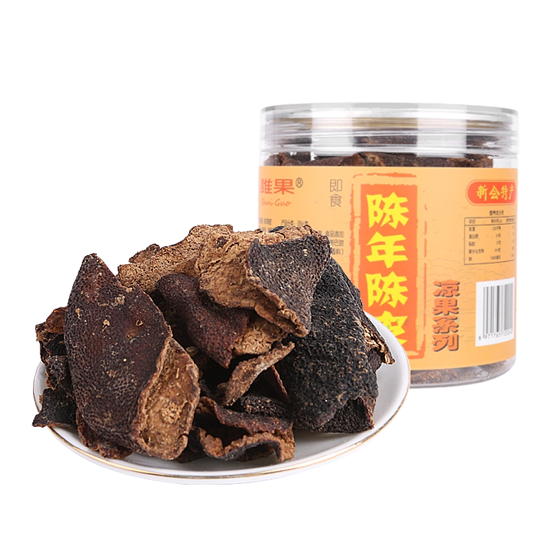 谁果广东特产新会陈年老陈皮90g