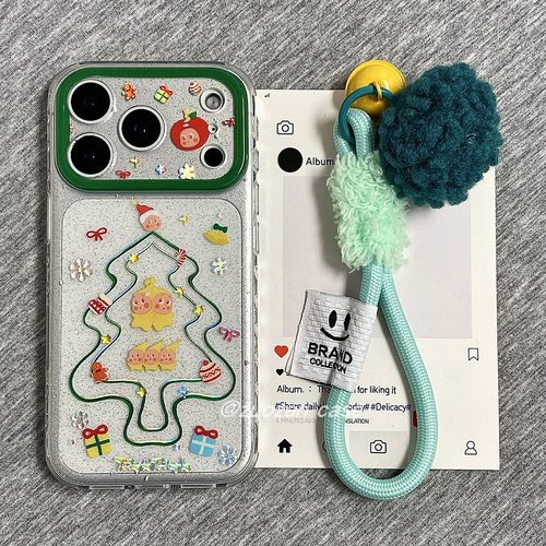 苹果17pro卡通星星圣诞手机壳