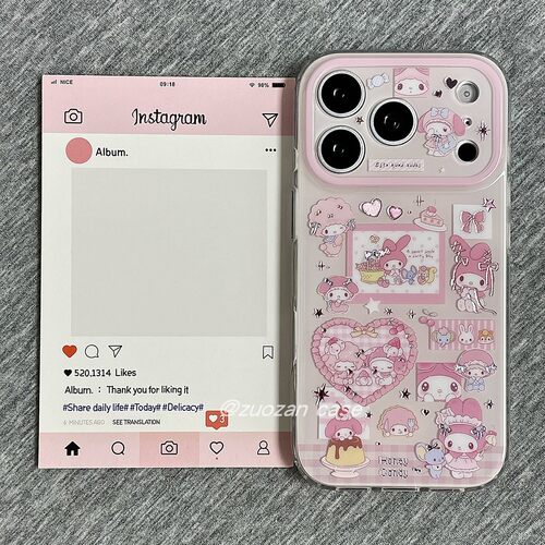 适用苹果17promax手机壳韩风卡通