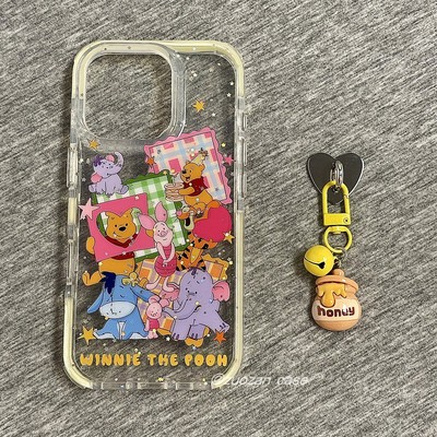 苹果16pro卡通小熊手机壳