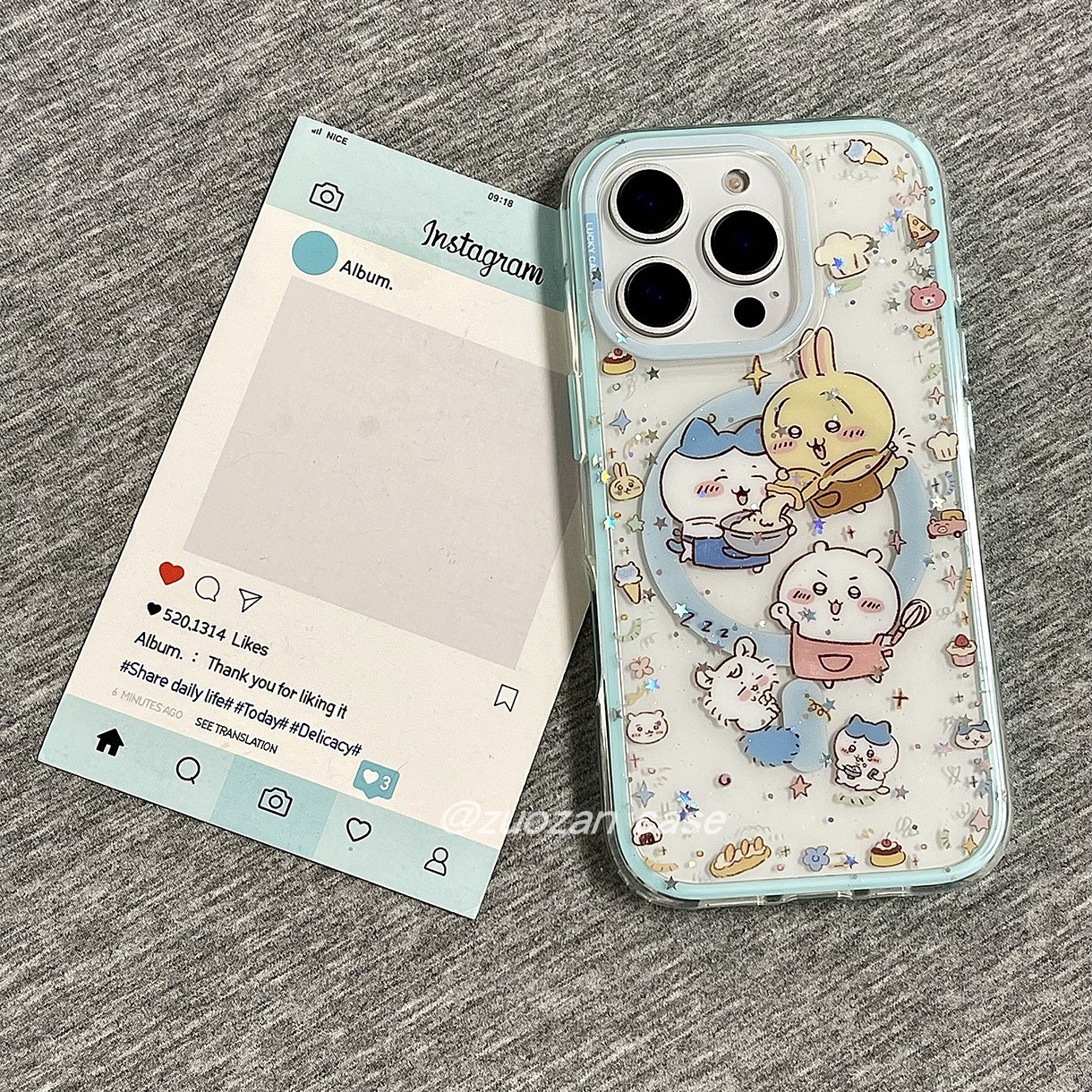 苹果16pro卡通吉伊卡娃手机壳