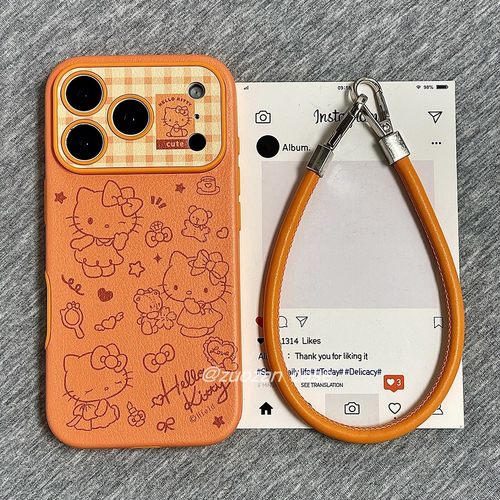 苹果17pro卡通KT猫手机壳