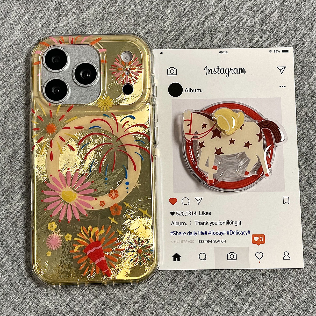 锡纸纹彩色烟花喜庆适用苹果17promax手机壳iphone16pro新款15带小马支架16女17双层镜头全包防摔保护套pm,3C数码配件,手机保护套/壳,淘宝优惠券,粉丝福利购,淘宝优惠卷