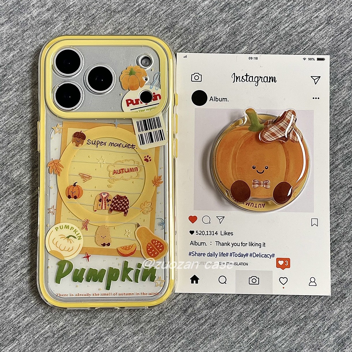 苹果17pro卡通南瓜双层手机壳