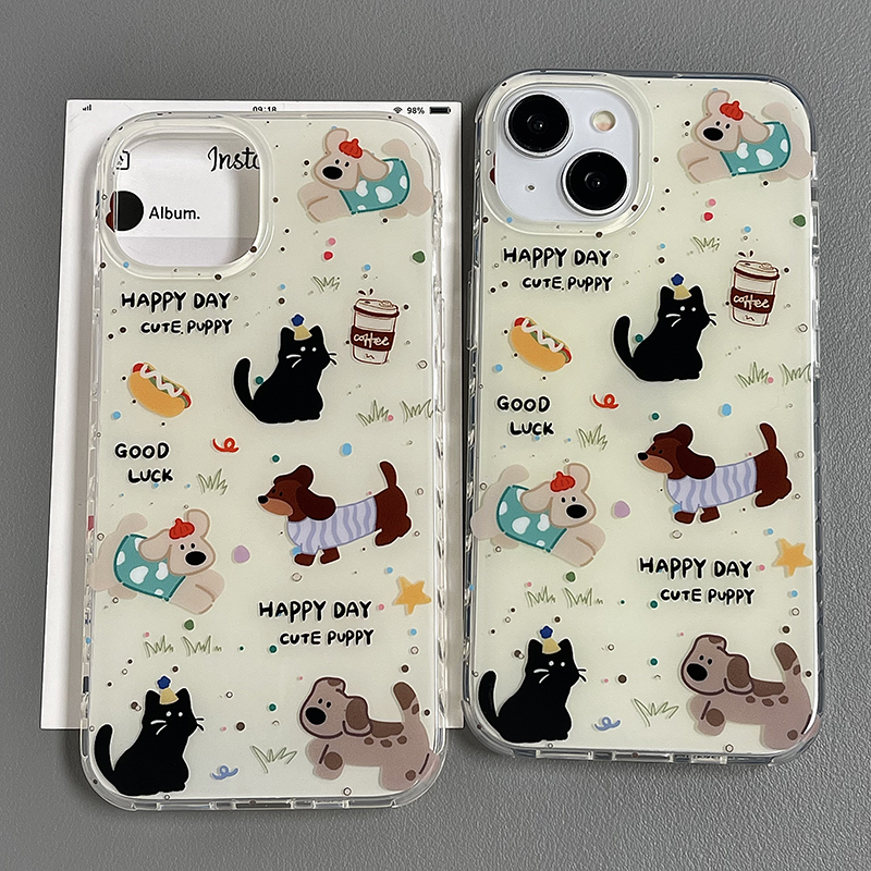 苹果小猫咪创意16pro手机壳