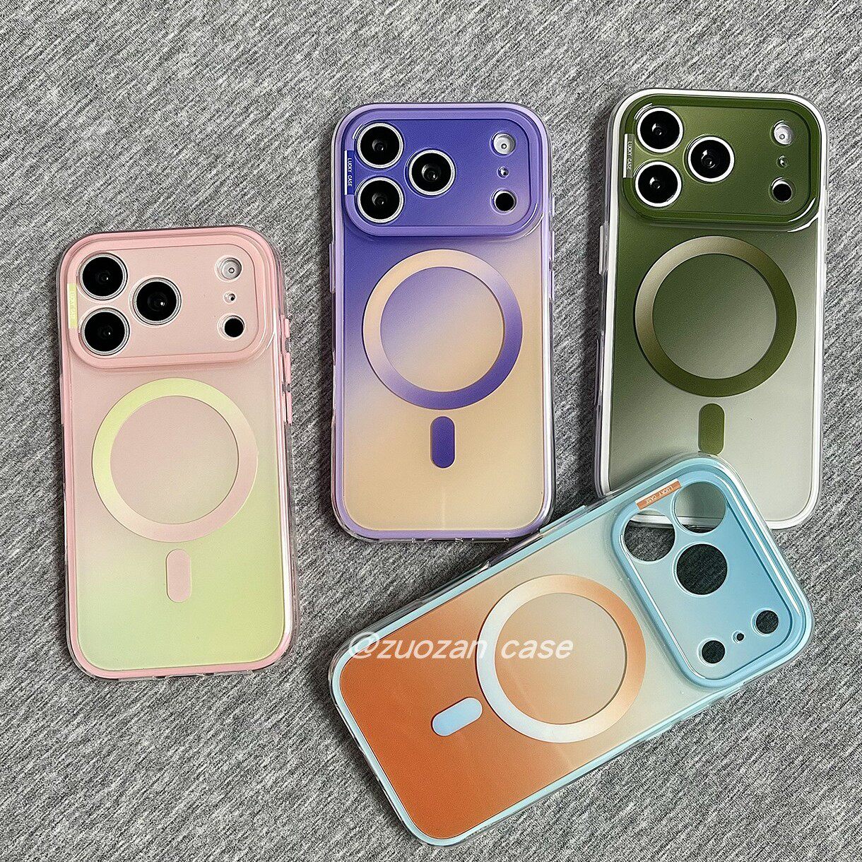 二合一磁吸简约撞色渐变适用苹果17promax手机壳ipho16pro新款个性创意15pro男女款17pm高级感全包防摔保护套