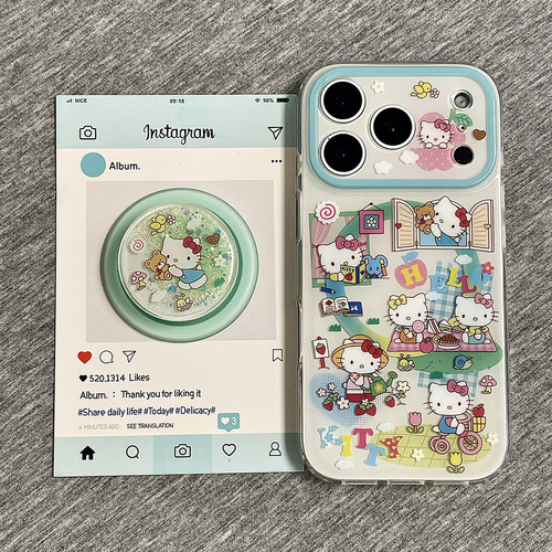 苹果17por卡通KT猫双层手机壳