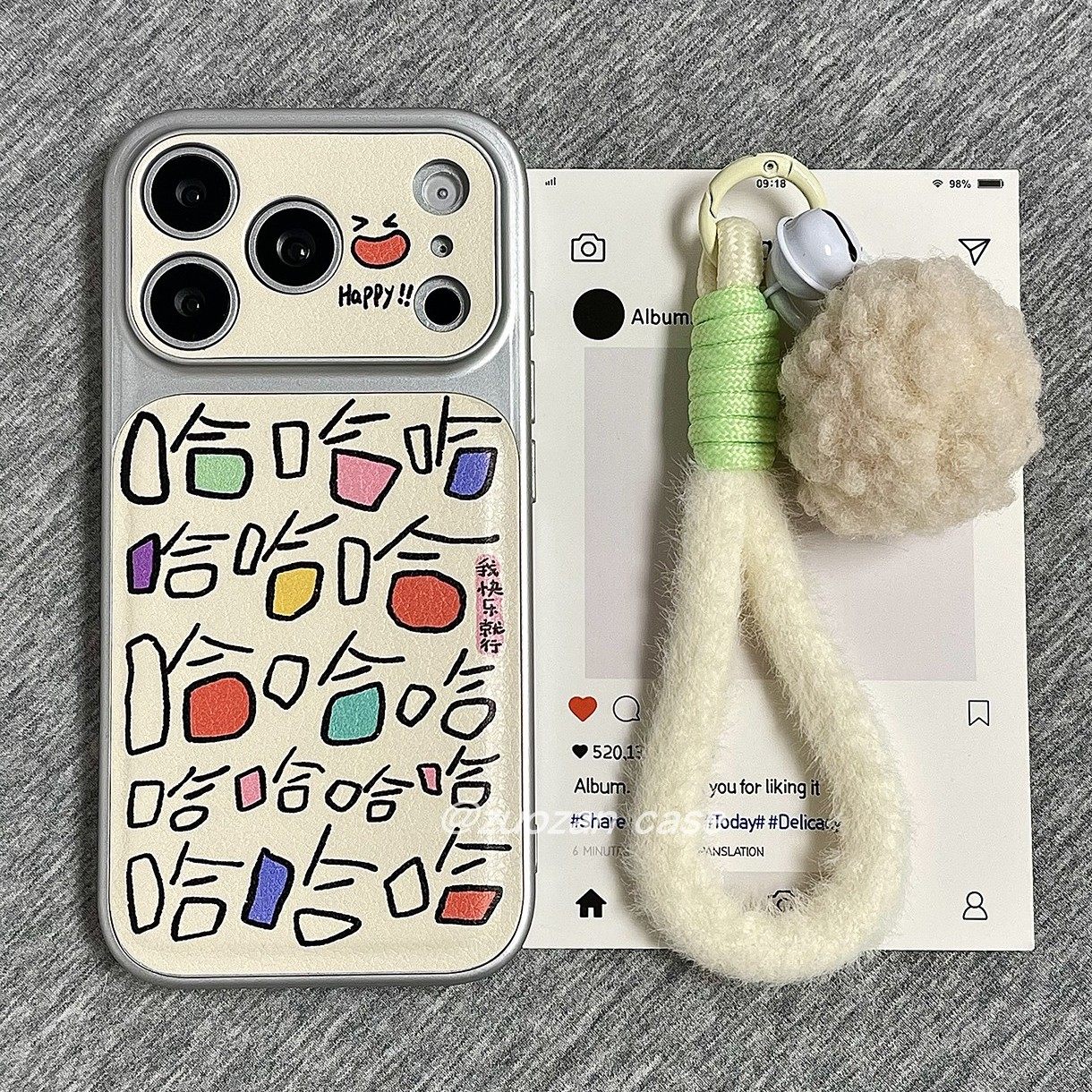 趣味搞怪文字哈哈哈适用苹果17promax手机壳iphone16pro新款15带挂绳14高级感皮革13女17镜头全包防摔保护套,3C数码配件,手机保护套/壳,淘宝优惠券,粉丝福利购,淘宝优惠卷