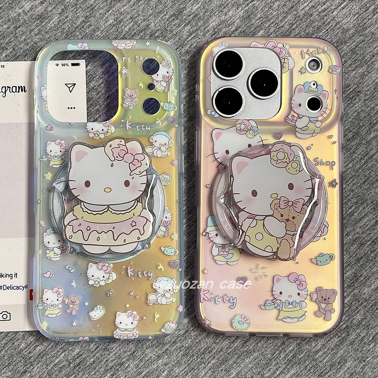 苹果17pro磁吸KT猫手机壳