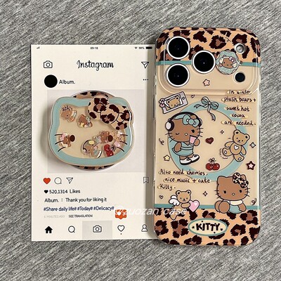苹果17pro卡通KT猫磁吸手机壳