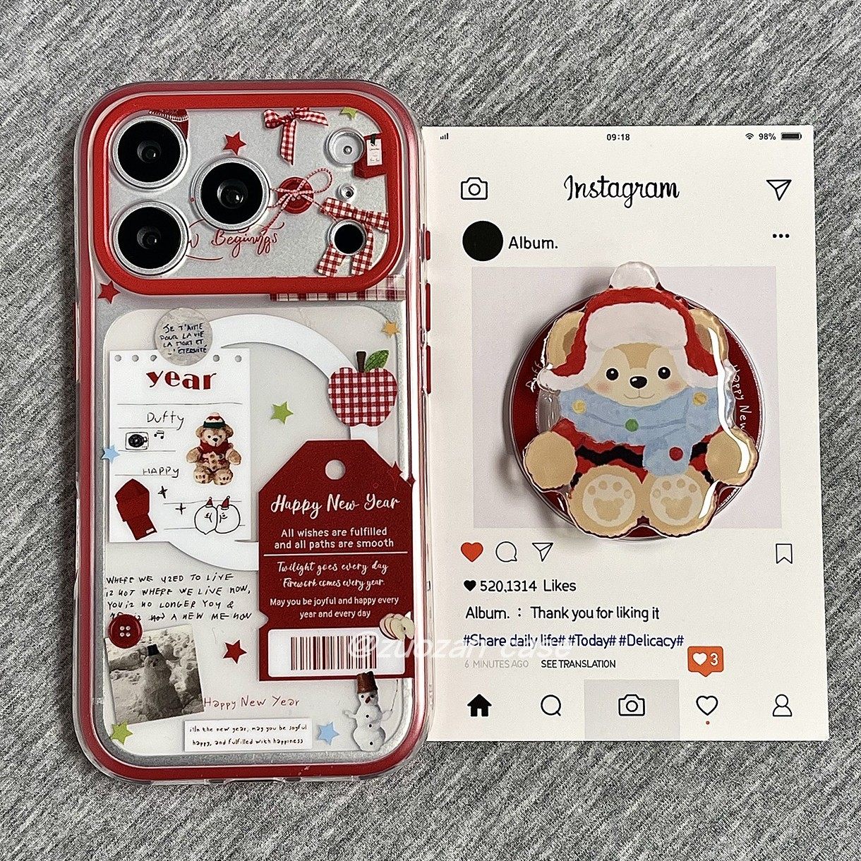 二合一磁吸红框便签达菲熊适用苹果17promax手机壳iphone16pro新款15带支架14双层13女17镜头全包防摔保护套