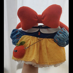 拉bubu 17cm“白雪公主”娃衣一二代挂件搪胶公仔替换套装衣服
